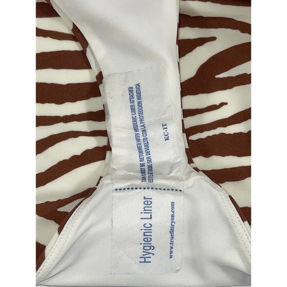 Veronica Beard Azoia Tie Front Bikini Bottoms and Dyer Tiger Stripe Bikini Top - Picture 10 of 12